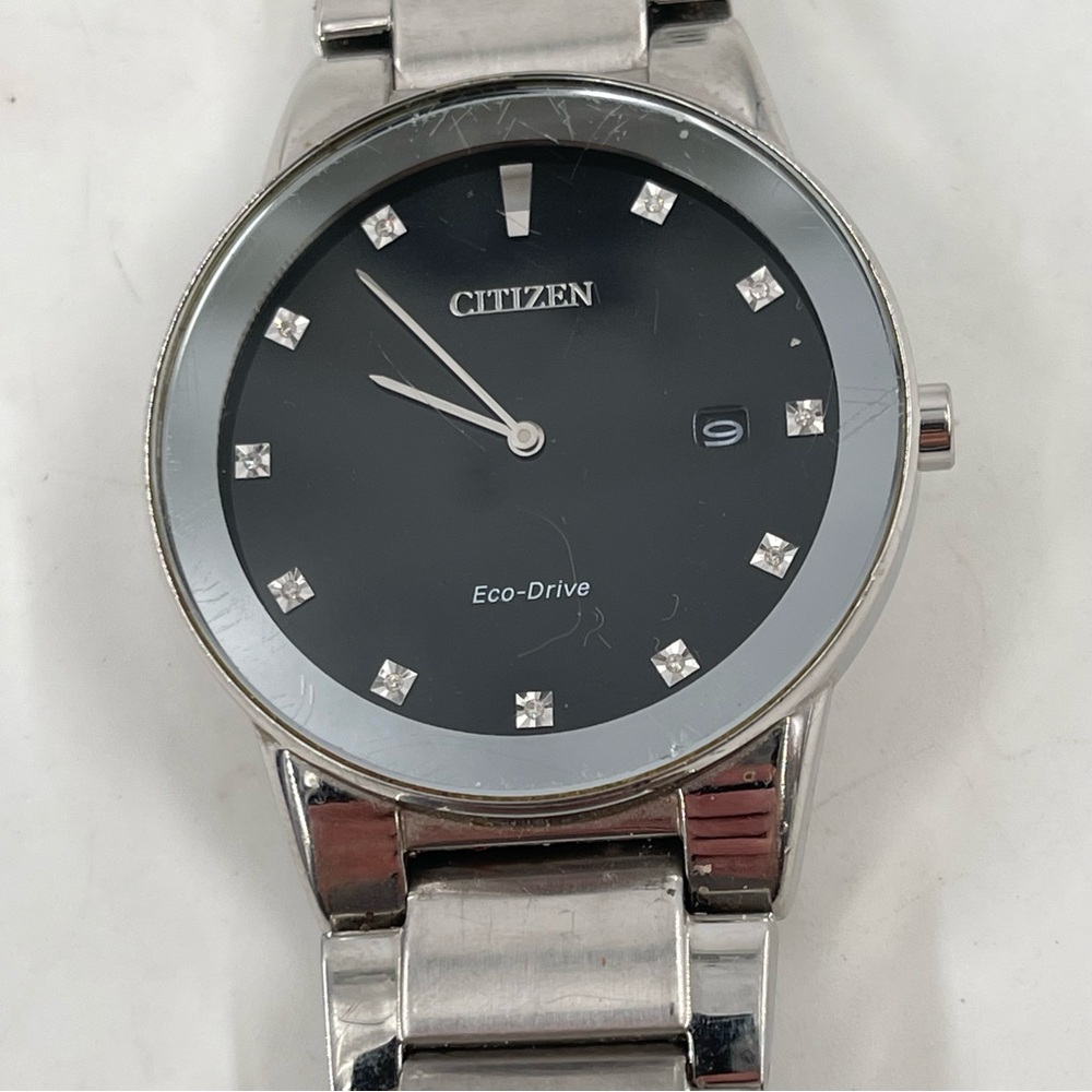 Citizen Men’s Axion Men’s Diamond Accent Stainless Steel Water Resistant Watch